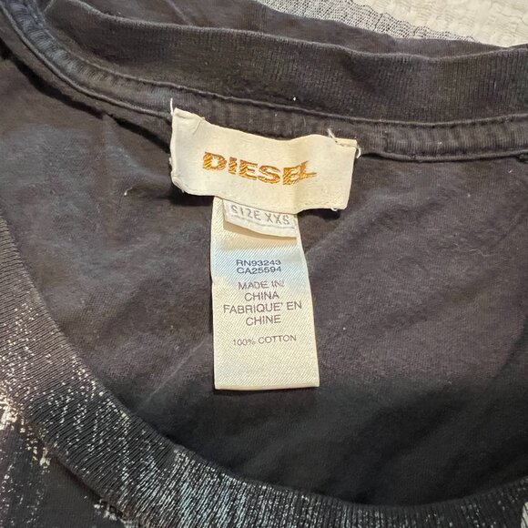 Diesel Scoopneck Graphic Tshirt - Picture 3 of 4